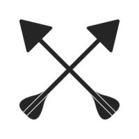 crossed arrows symbol vector