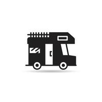 camper van icon vector