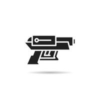 space gun weapon icon vector