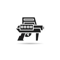 space gun icon vector