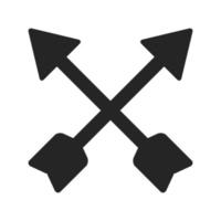 crossed arrows icon vector illustration