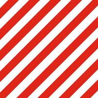 Striped red and white diagonal pattern. vector