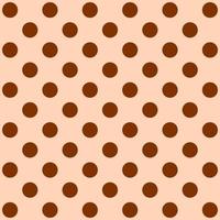 Brown polka dot pattern. vector