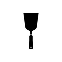 Black icon. Okonomiyaki spatula. vector