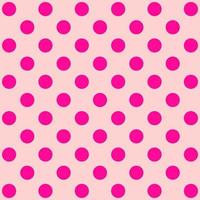 Pink polka dot pattern. vector
