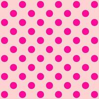 Pink polka dot pattern. vector