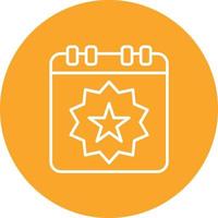 Event Line Circle Background Icon vector