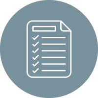 Task List Line Circle Background Icon vector