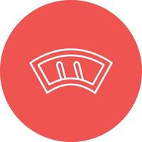 Wiper Line Circle Background Icon vector