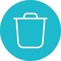 Delete Line Circle Background Icon vector