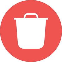 Delete Glyph Circle Background Icon vector