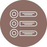 Prioritize Line Circle Background Icon vector