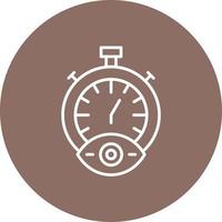 Time Tracking Line Circle Background Icon vector