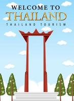 Giant swing of Thailand vector