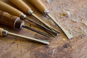 herramientas para tallar madera foto
