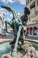 Marbella, Spain, 2016. Statue of The Beautiful One of the Sea in the old town photo