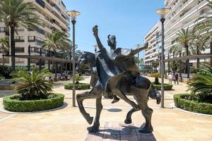 Marbella, Spain, 2016. Trajano Riding a Horse Statue by Salvador Dali photo