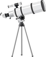 Telescope with tripod stand vector
