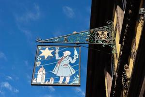 Riquewihr, Haut-Rhin Alsace, France, 2015. Hanging Sign photo