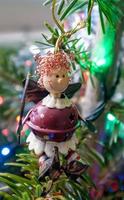 East Grinstead, West Sussex, Uk, 2016. Moon Funky Angel on a Christmas Tree photo