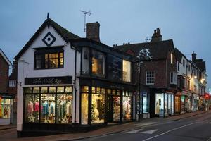 EAST GRINSTEAD, WEST SUSSEX, UK, 2022. Christmas decorations and lights photo