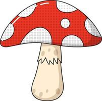 Mushroom on white background vector