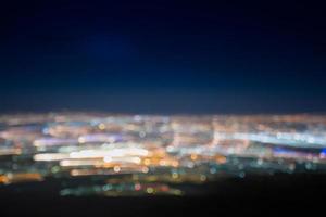 Abstract long exposure, experimental surreal photo, city and vehicle lights at night photo