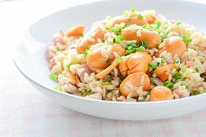 Smoked Sausage Fried Rice, a quick fried rice for simple, yet immensely satisfying meal on a cold day. photo