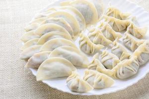 Japanese Fried Dumplings, the half moon-shaped dumplings photo