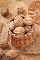 Basket full of walnuts
