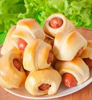 sausage in the dough photo