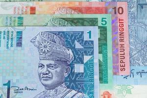Malaysian money ringgit banknote close-up photo