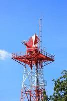 Radar tower in airport for air traffic control photo