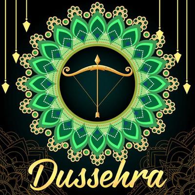 Happy Dussehra Hindu festival poster