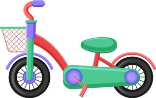 bicicleta para niños sobre fondo blanco vector