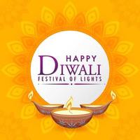 Diwali Indian festival of lights vector