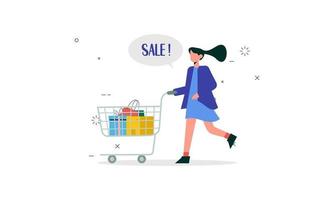 Personal Shopper Stock Illustration - Download Image Now - Adult