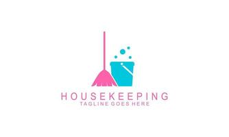 Home Cleaning and Home service logo design vector