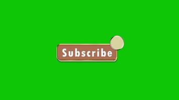 Click on subscribe button and animated bell icon green screen video free downloads