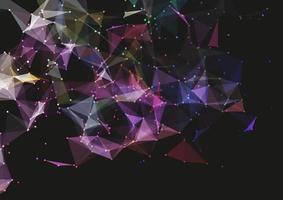 modern technology background with low poly plexus design