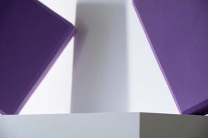 geometric purple and white background photo