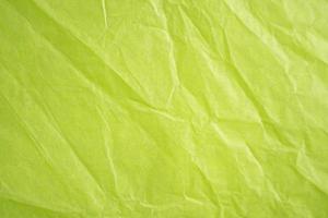 wrinkled lime green paper texture photo