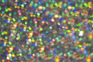 A rainbow sparkle background with colourful bokeh photo