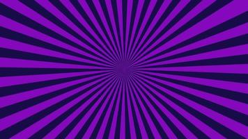 fond de rotation de mouvement sunburst violet video