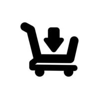 icono de carrito de compras, mejor icono de vector de diseño plano