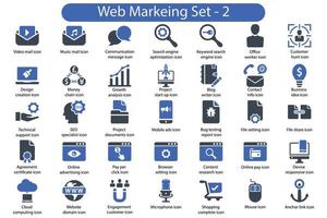 Web Marketing Icon Set vector