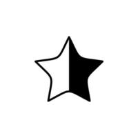 estrellas, plantilla de logotipo de ilustración de vector de icono de línea sólida nocturna. adecuado para muchos propósitos.