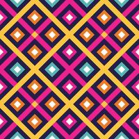 Modern looking abstract geometry background pattern. Seamless vivid vector fractal pattern.
