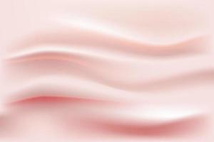 3d abstract pink wavy curtain scene background vector