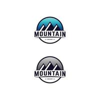 diseños de logotipos de montañas vector